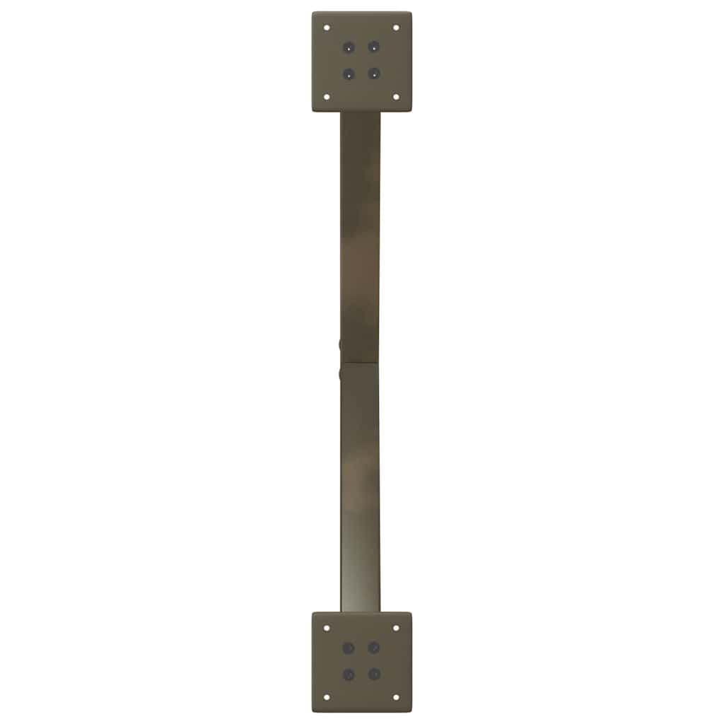 Spisebordben X-formet 2 stk naturstål 80 x (72-73) cm stål