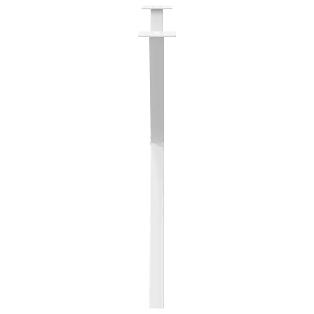 Spisebordben X-formet 2 stk hvit 90 x (72-73) cm stål