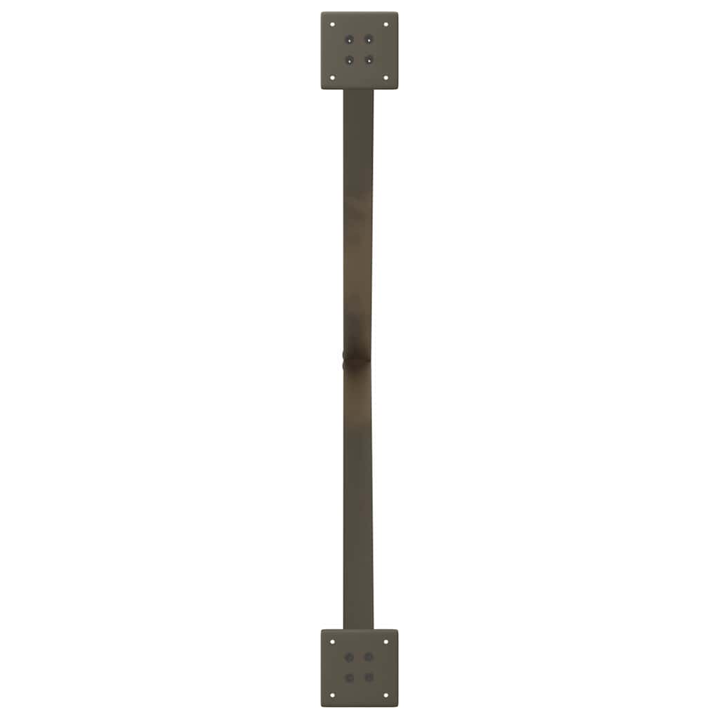 Spisebordben X-formet 2 stk naturstål 90 x (72-73) cm stål