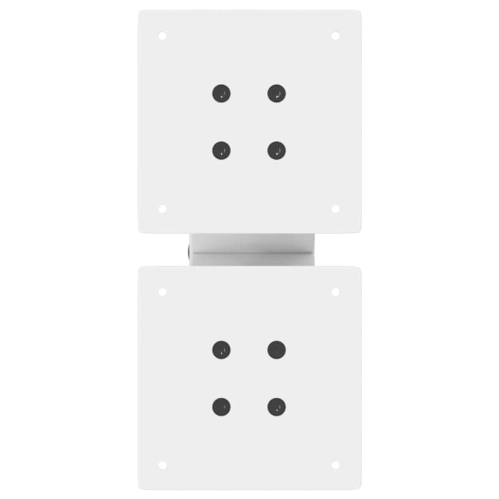 Salongbordben X-formet 2 stk hvit 30x(30-31) cm stål
