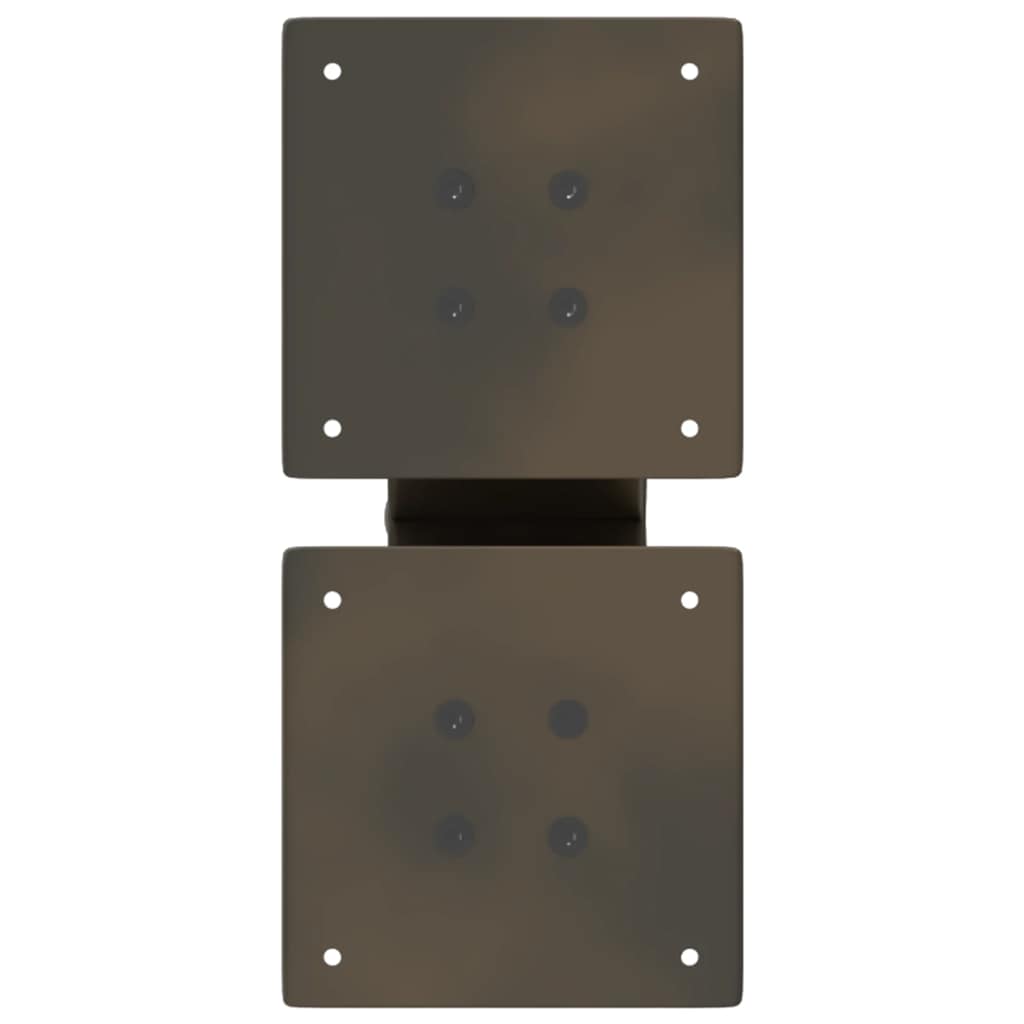 Salongbordben X-formet 2 stk naturstål 30x(30-31) cm stål
