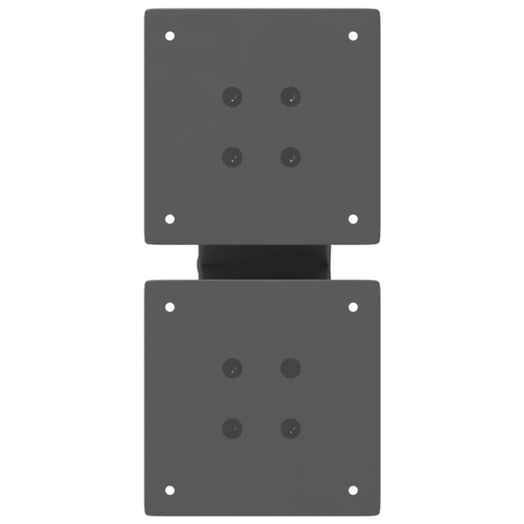 Salongbordben X-formet 2 stk antrasitt 40x(30-31) cm stål