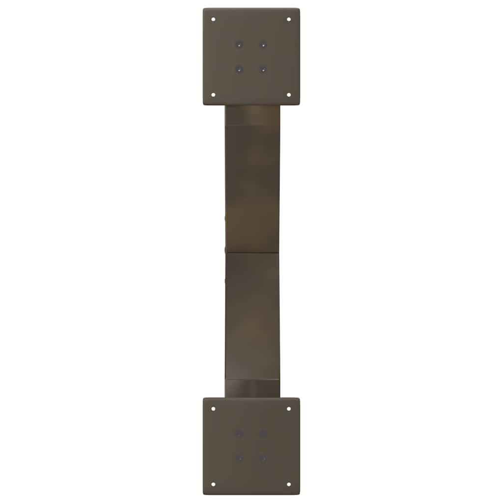 Salongbordben X-formet 2 stk naturstål 70 x (30-31) cm stål