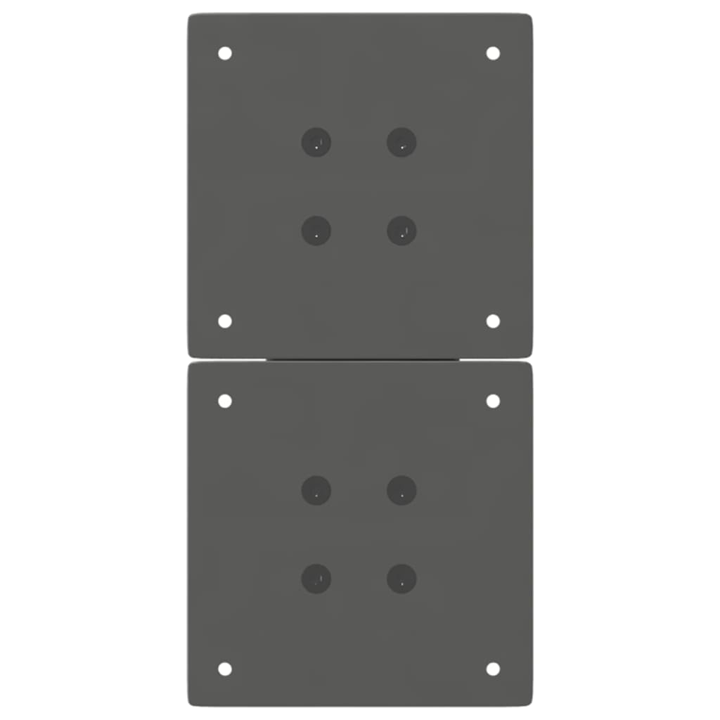 Salongbordben X-formet 2 stk antrasitt 38 x (42-43) cm stål