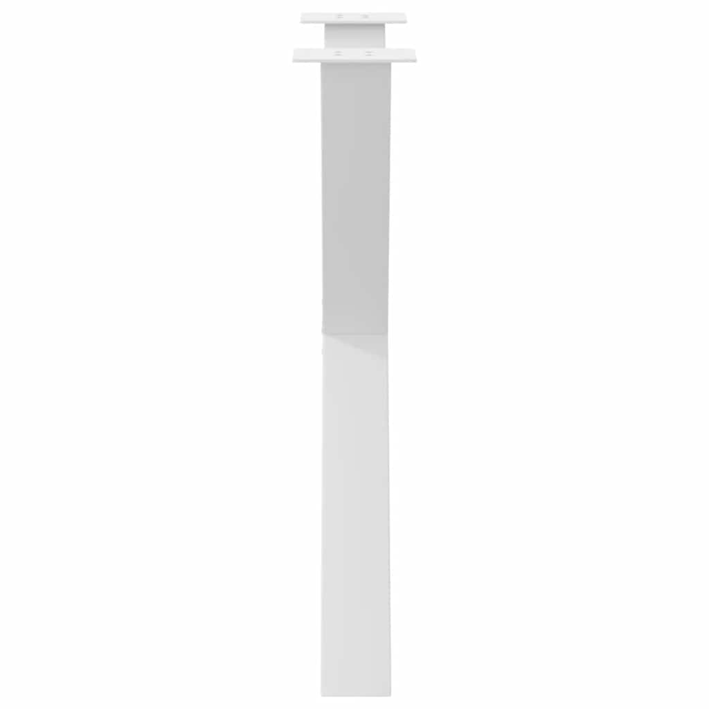 Spisebordben X-formet 2 stk hvit 70 x (72-73) cm stål