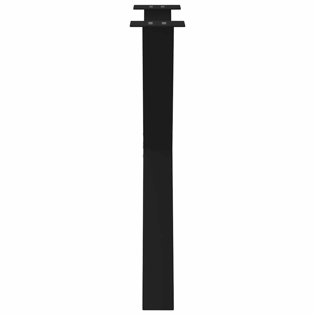 Spisebordben X-formet 3 stk svart 80 x (72-73) cm stål