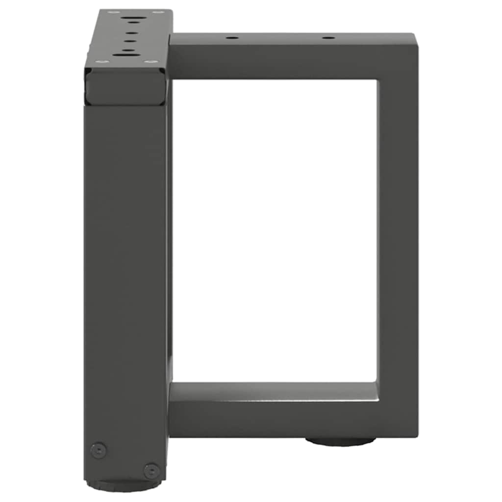 Salongbordben T-formet 2 stk antrasitt 30x25x(30-31) cm stål
