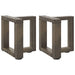 Salongbordben T-formet 2 stk svart 30x25x(30-31) cm stål