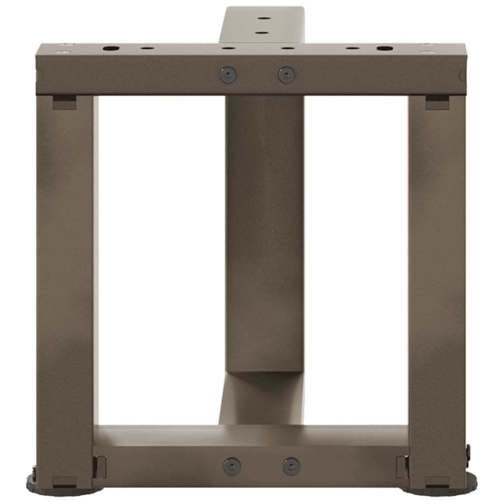 Salongbordben T-formet 2 stk svart 30x25x(30-31) cm stål
