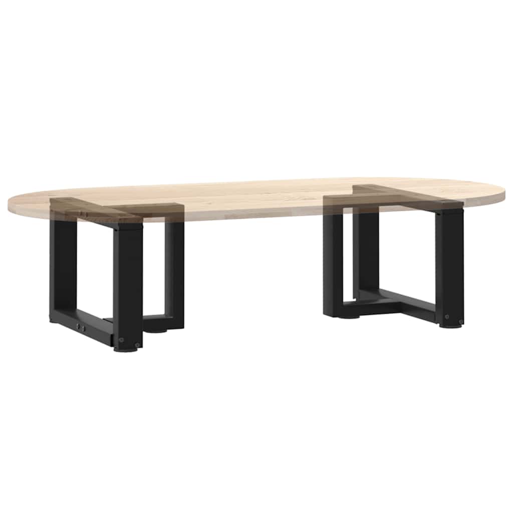 Salongbordben T-formet 2 stk svart 40x25x(30-31) cm stål