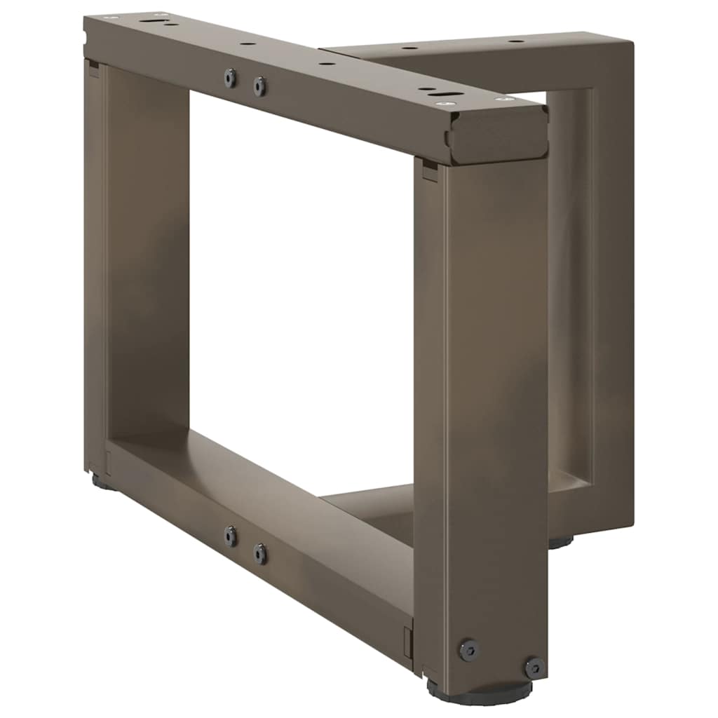 Salongbordben T-formet 2 stk svart 40x25x(30-31) cm stål