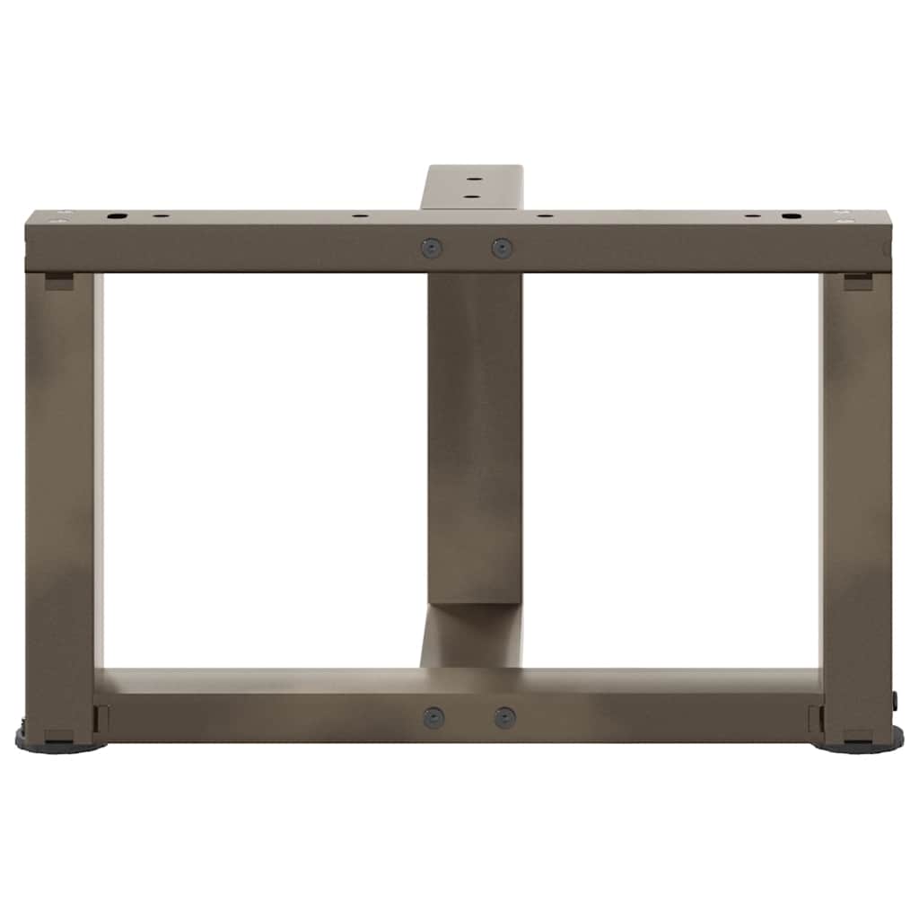 Salongbordben T-formet 2 stk svart 40x25x(30-31) cm stål