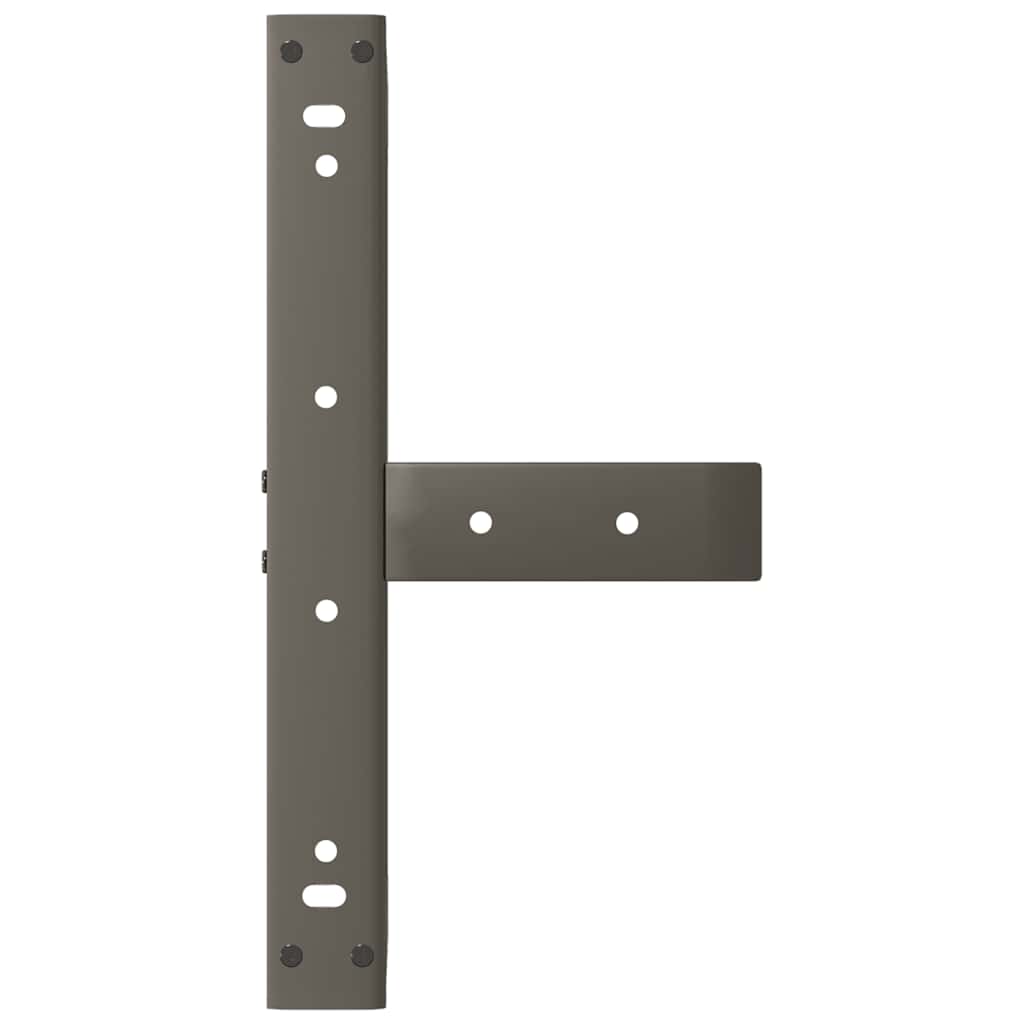 Salongbordben T-formet 2 stk svart 40x25x(30-31) cm stål