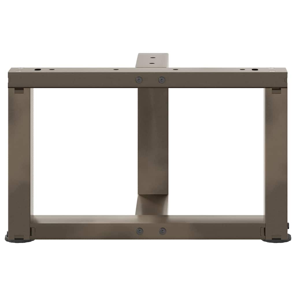 Salongbordben T-formet 2 stk svart 50x25x(30-31) cm stål