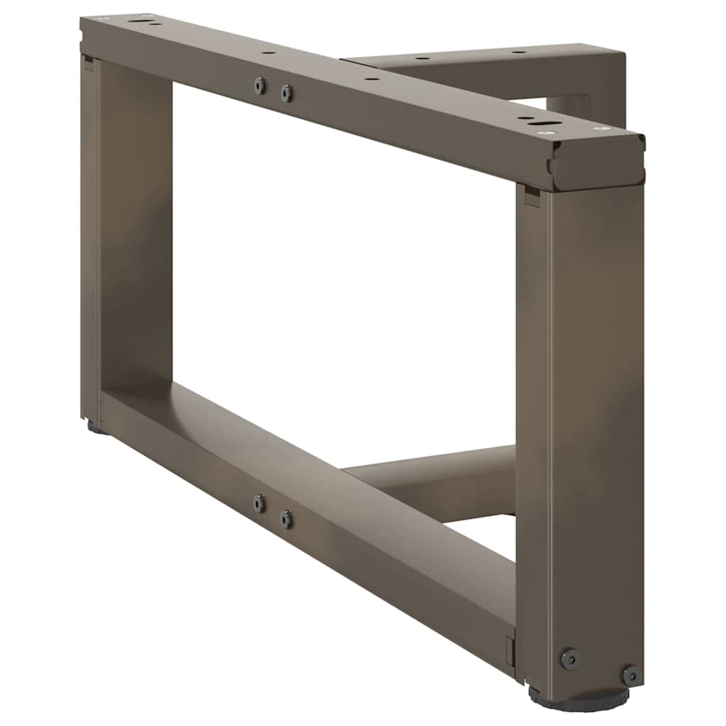 Salongbordben T-formet 2 stk svart 60x25x(30-31) cm stål