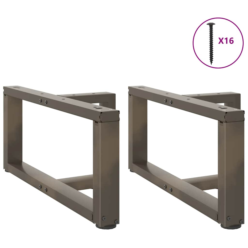 Salongbordben T-formet 2 stk svart 70x25x(30-31) cm stål
