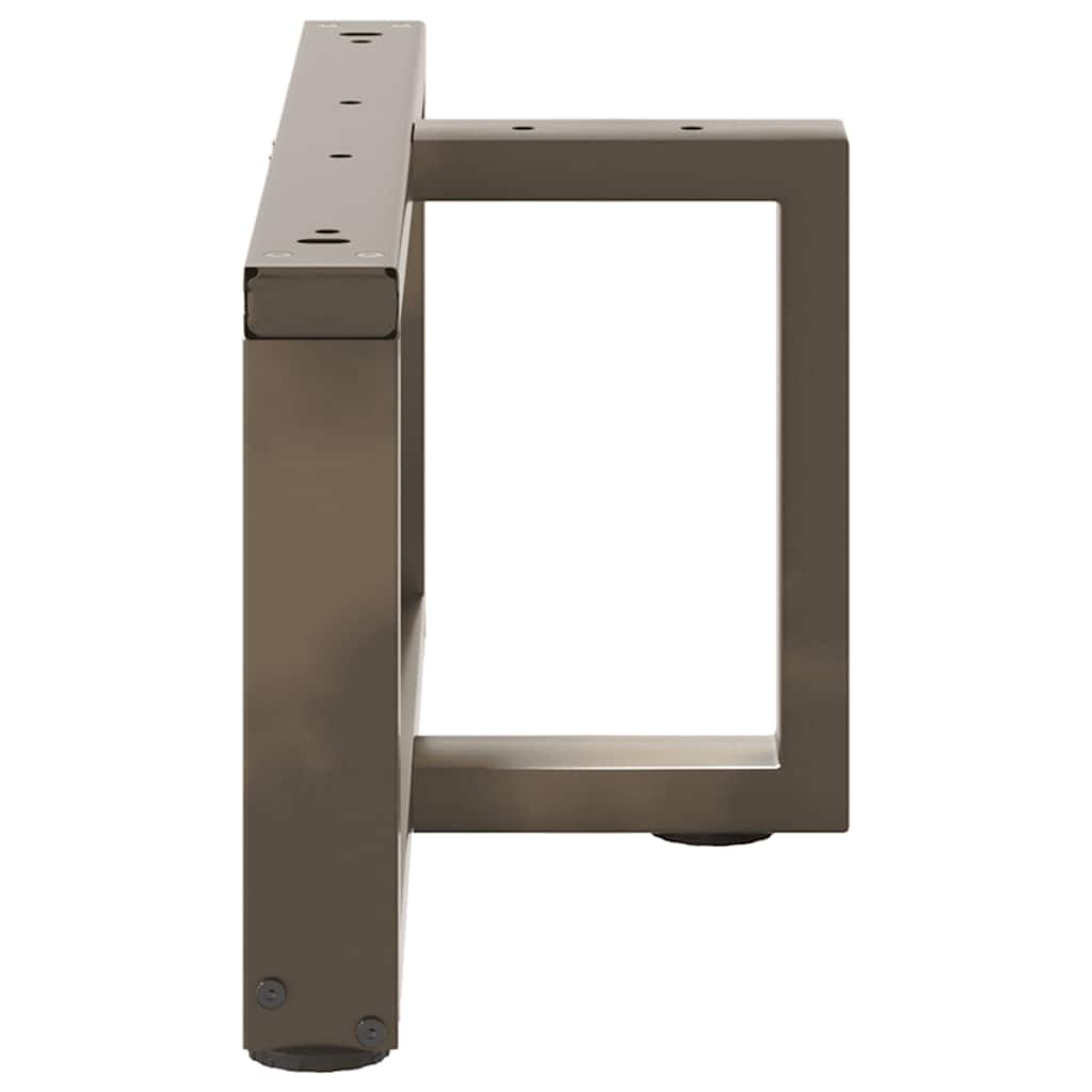 Salongbordben T-formet 2 stk svart 70x25x(30-31) cm stål