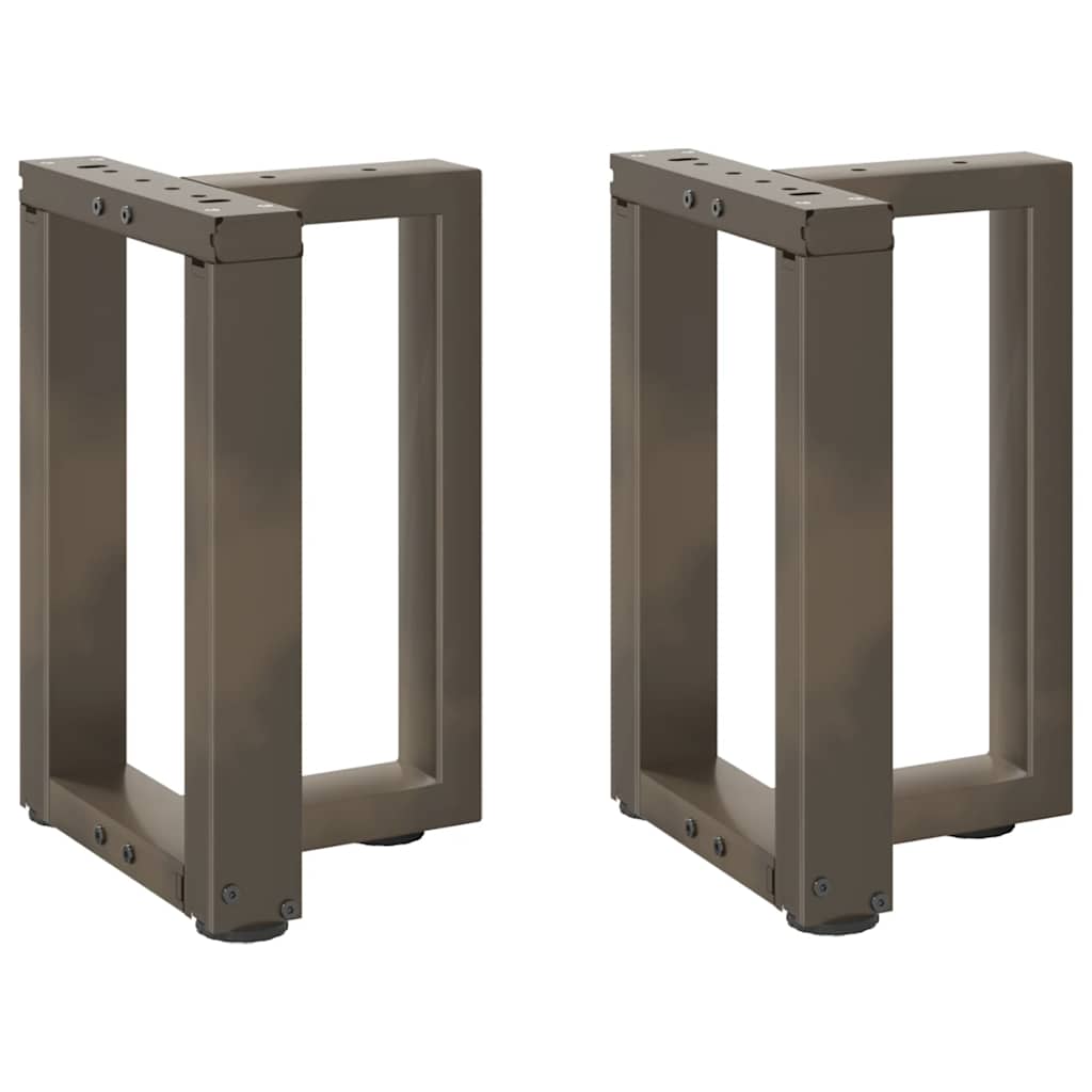 Salongbordben T-formet 2 stk svart 38x25x(42-43) cm stål