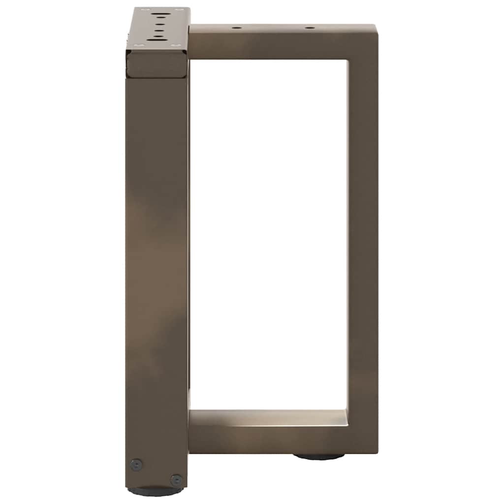 Salongbordben T-formet 2 stk svart 38x25x(42-43) cm stål
