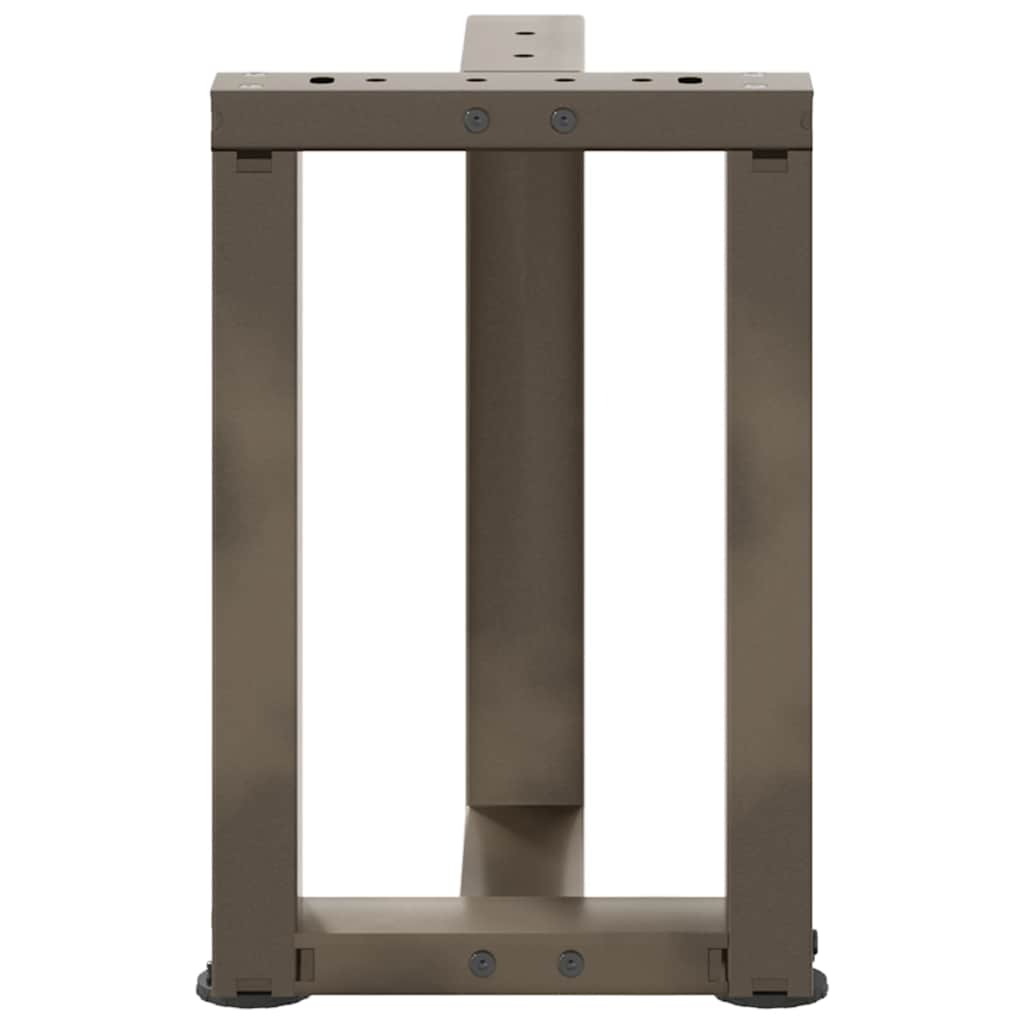 Salongbordben T-formet 2 stk svart 38x25x(42-43) cm stål