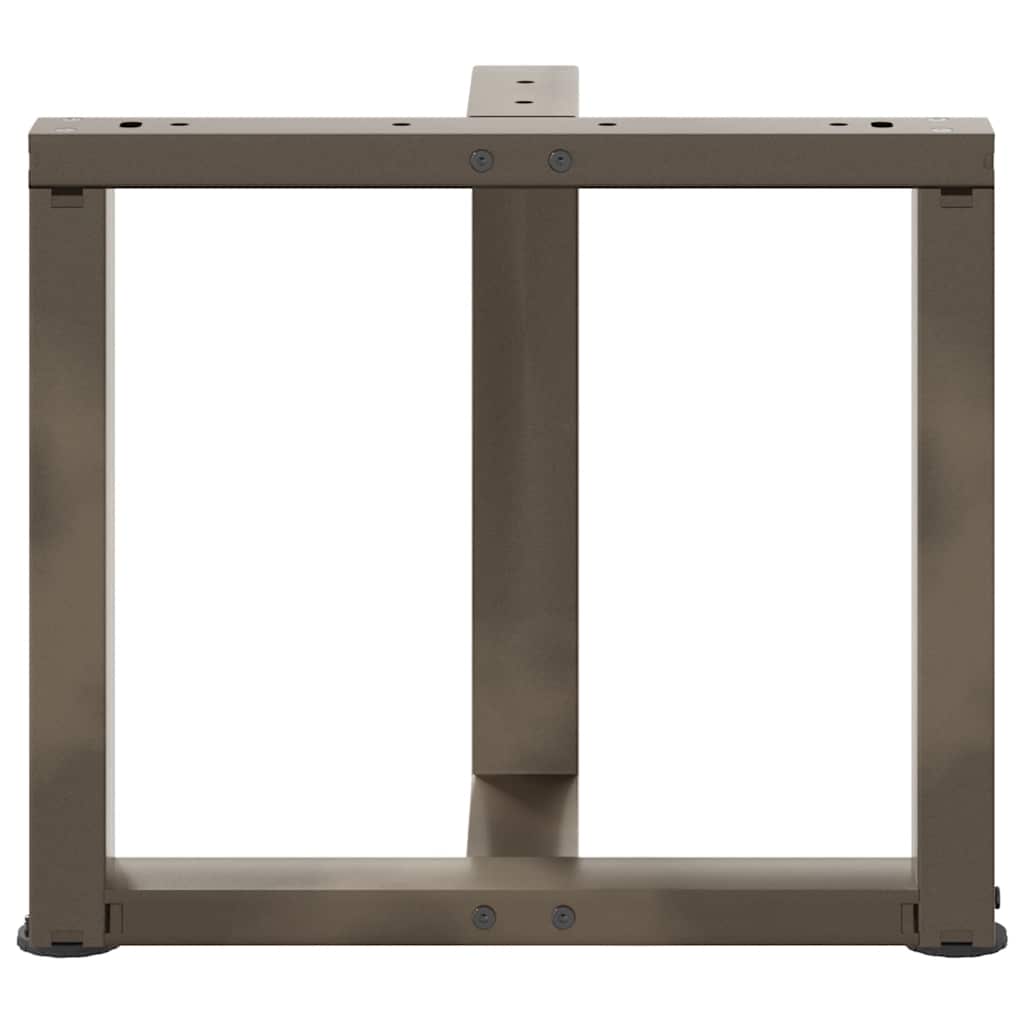 Salongbordben T-formet 2 stk svart 50x25x(42-43) cm stål