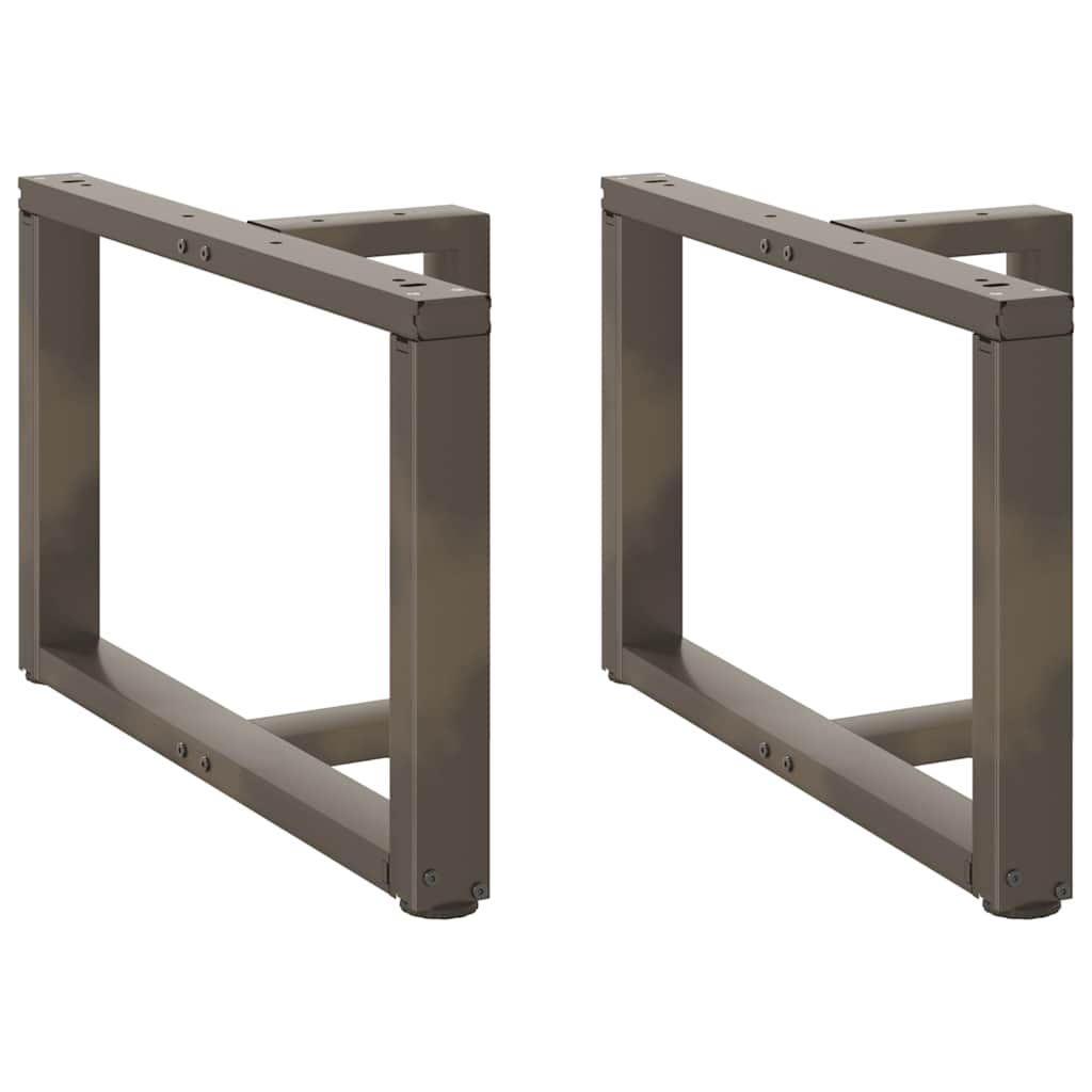 Salongbordben T-formet 2 stk svart 60x25x(42-43) cm stål
