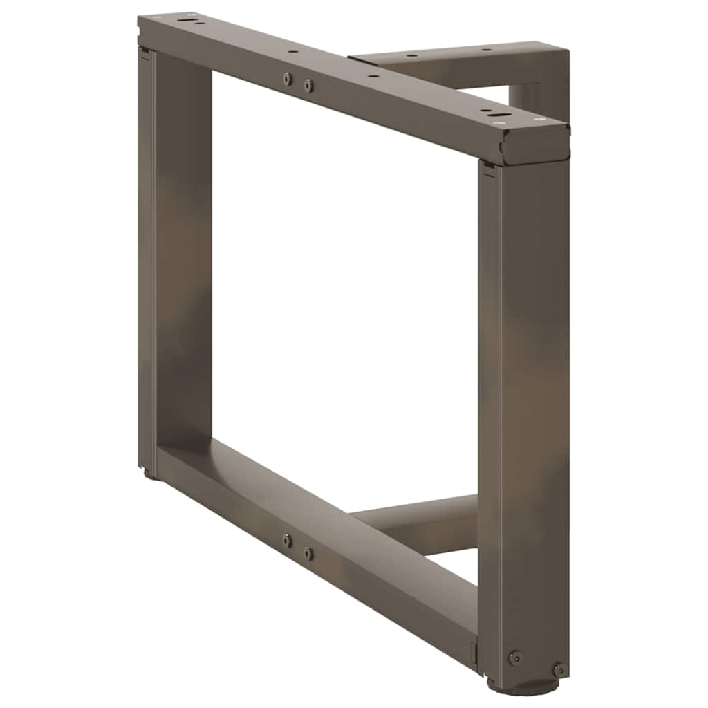 Salongbordben T-formet 2 stk svart 60x25x(42-43) cm stål