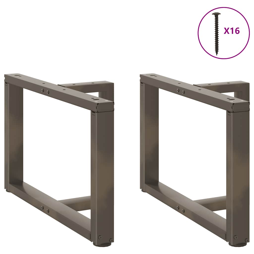 Salongbordben T-formet 2 stk svart 70x25x(42-43) cm stål