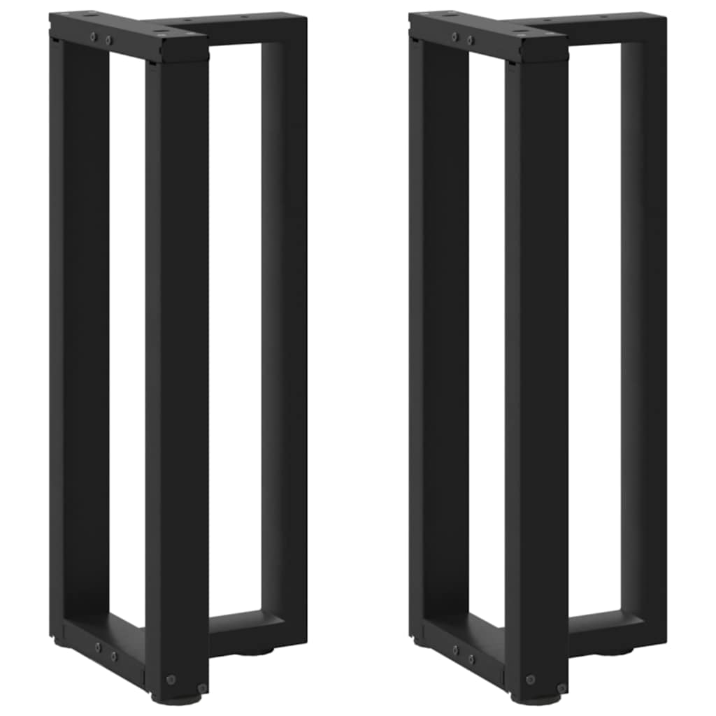 Konsollbordben T-formet 2 stk svart 25x28x(72-73) cm stål