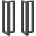 Konsollbordben T-formet 2 stk antrasitt 25x28x(72-73) cm stål