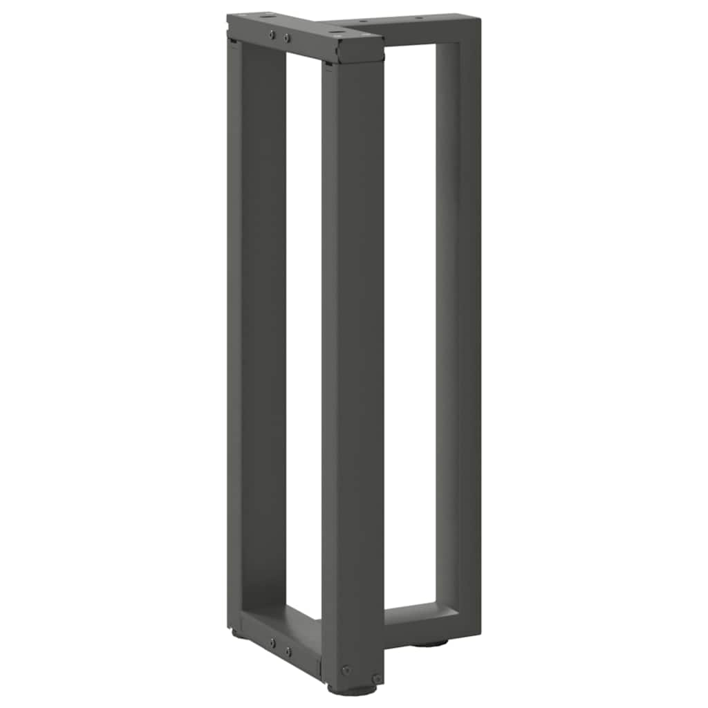 Konsollbordben T-formet 2 stk antrasitt 25x28x(72-73) cm stål