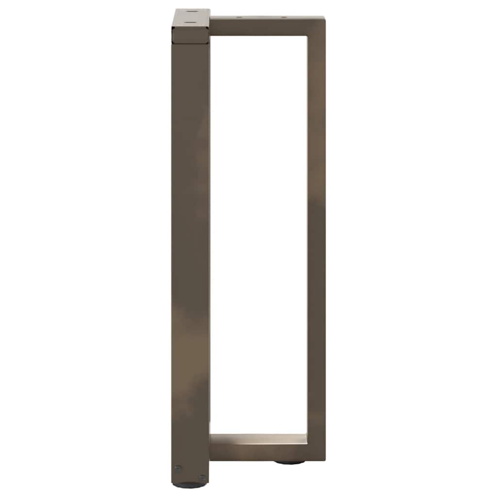 Konsollbordben T-formet 2 stk svart 25x28x(72-73) cm stål