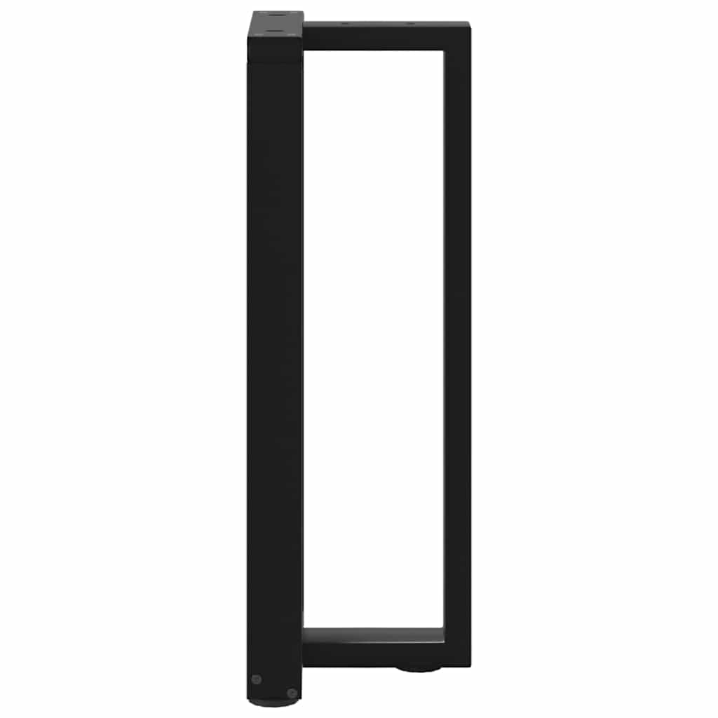 Konsollbordben T-formet 2 stk svart 38x25x(72-73) cm stål