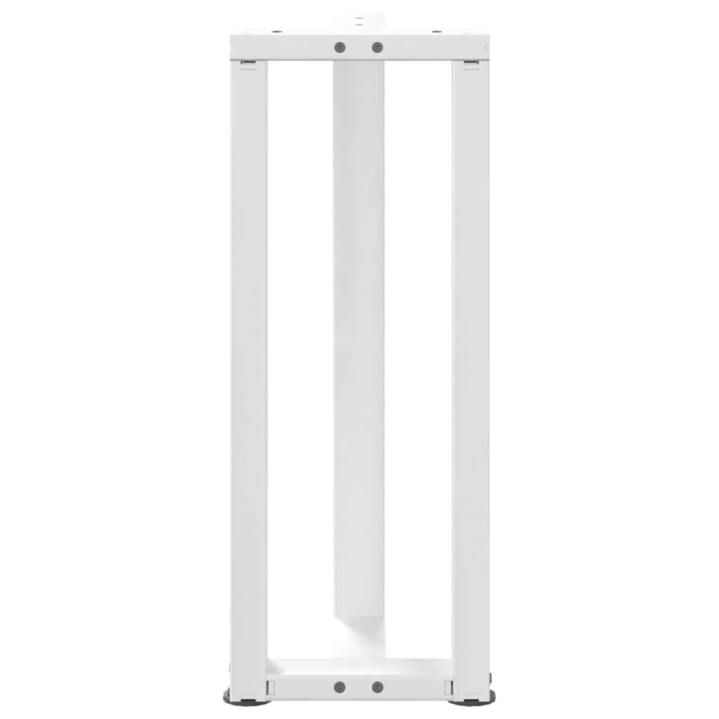 Konsollbordben T-formet 2 stk hvit 38x25x(72-73) cm stål