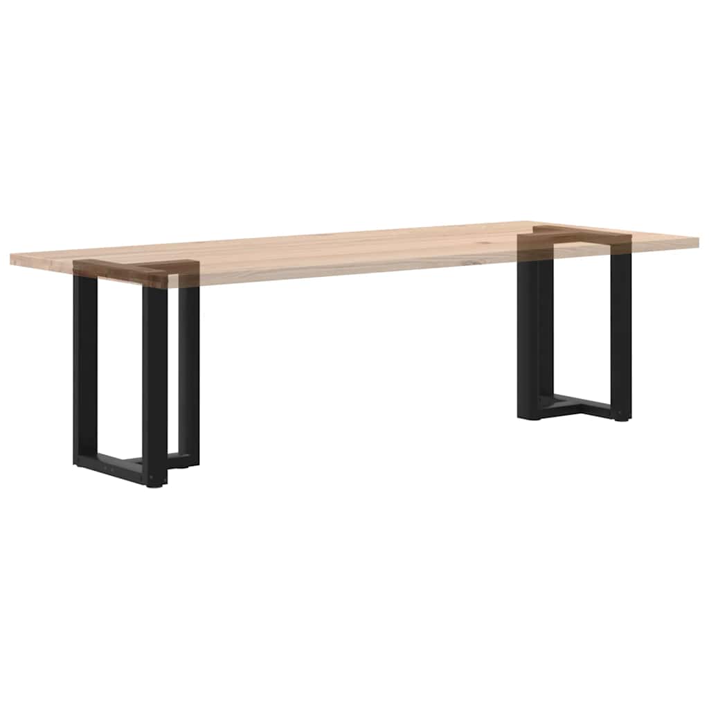 Spisebordben T-formet 2 stk svart 50x35x(72-73) cm stål