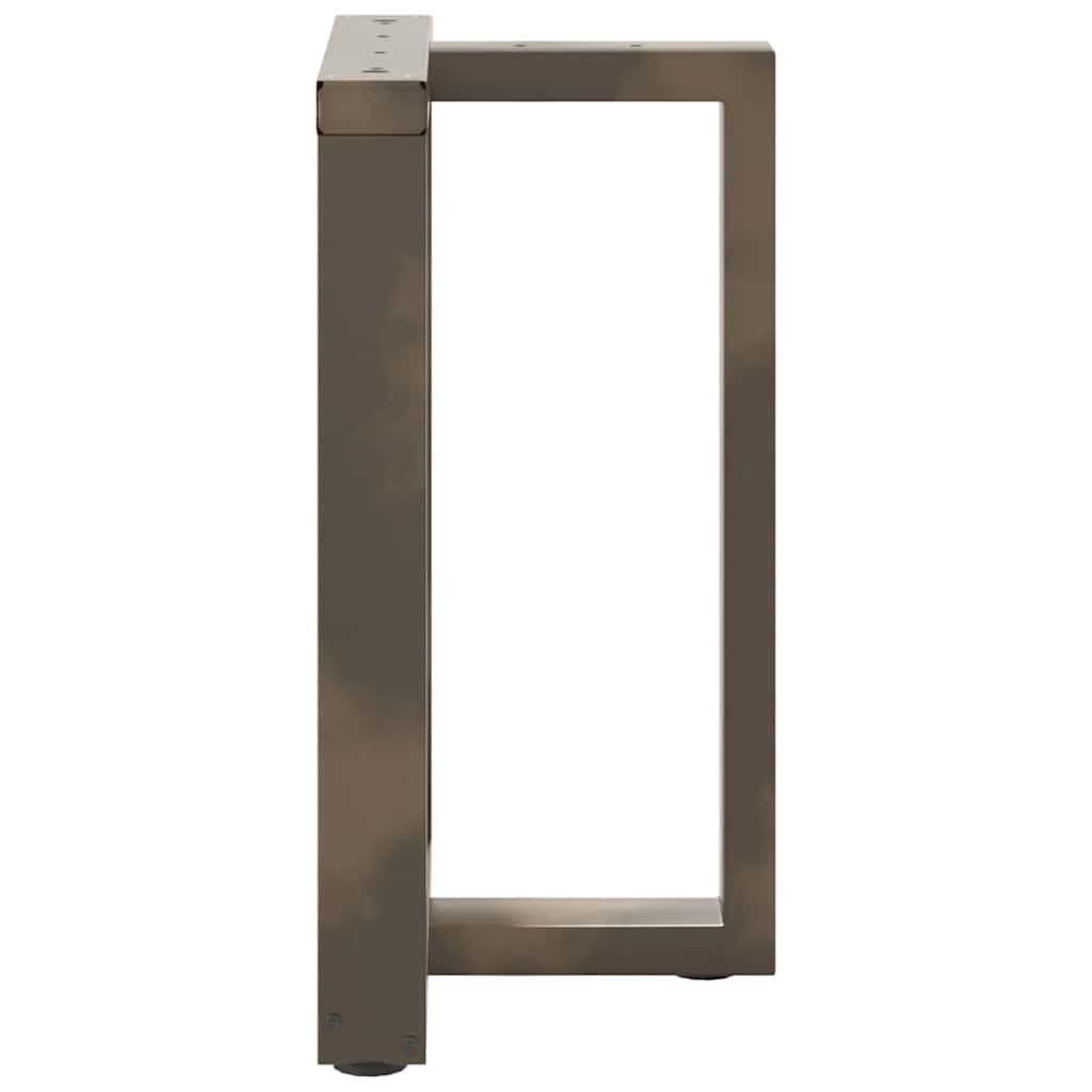 Spisebordben T-formet 2 stk svart 50x35x(72-73) cm stål