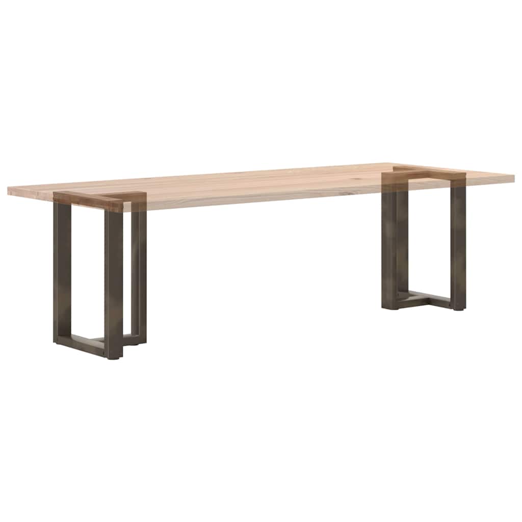 Spisebordben T-formet 2 stk svart 50x35x(72-73) cm stål