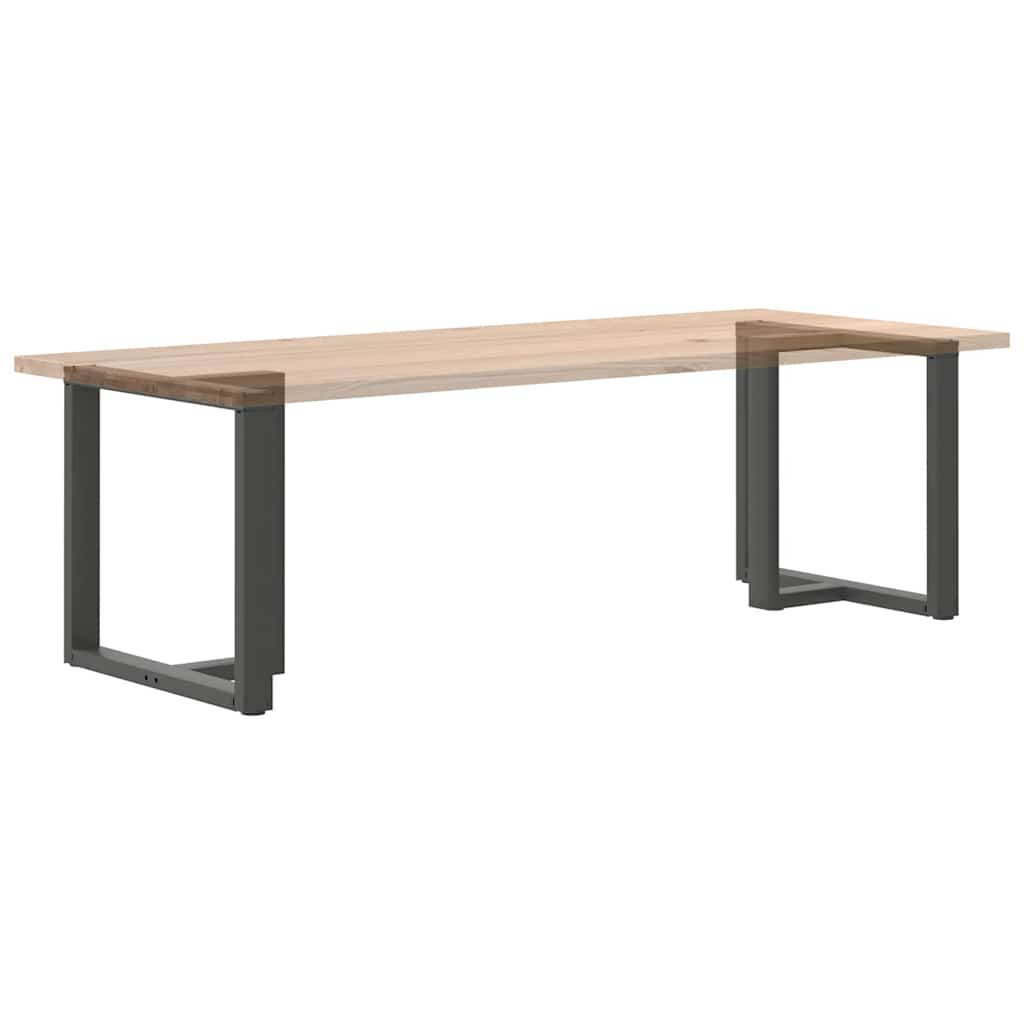 Spisebordben T-formet 2 stk antrasitt 70x35x(72-73) cm stål
