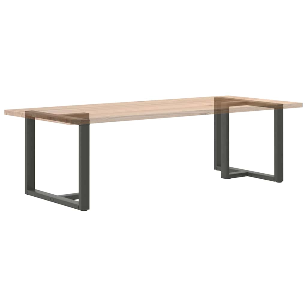 Spisebordben T-formet 2 stk antrasitt 90x35x(72-73) cm stål