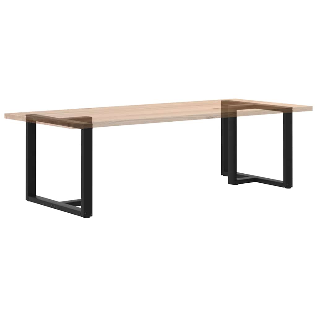 Spisebordben T-formet 2 stk svart 100x35x(72-73) cm stål