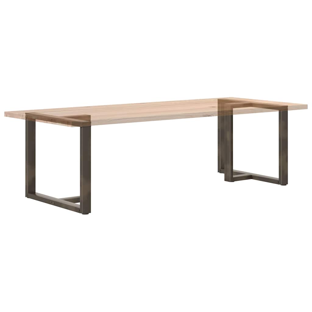 Spisebordben T-formet 2 stk svart 100x35x(72-73) cm stål