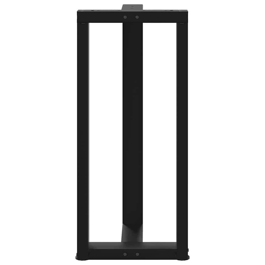 Barbordben T-formet 2 stk svart 40x35x(90-91) cm stål