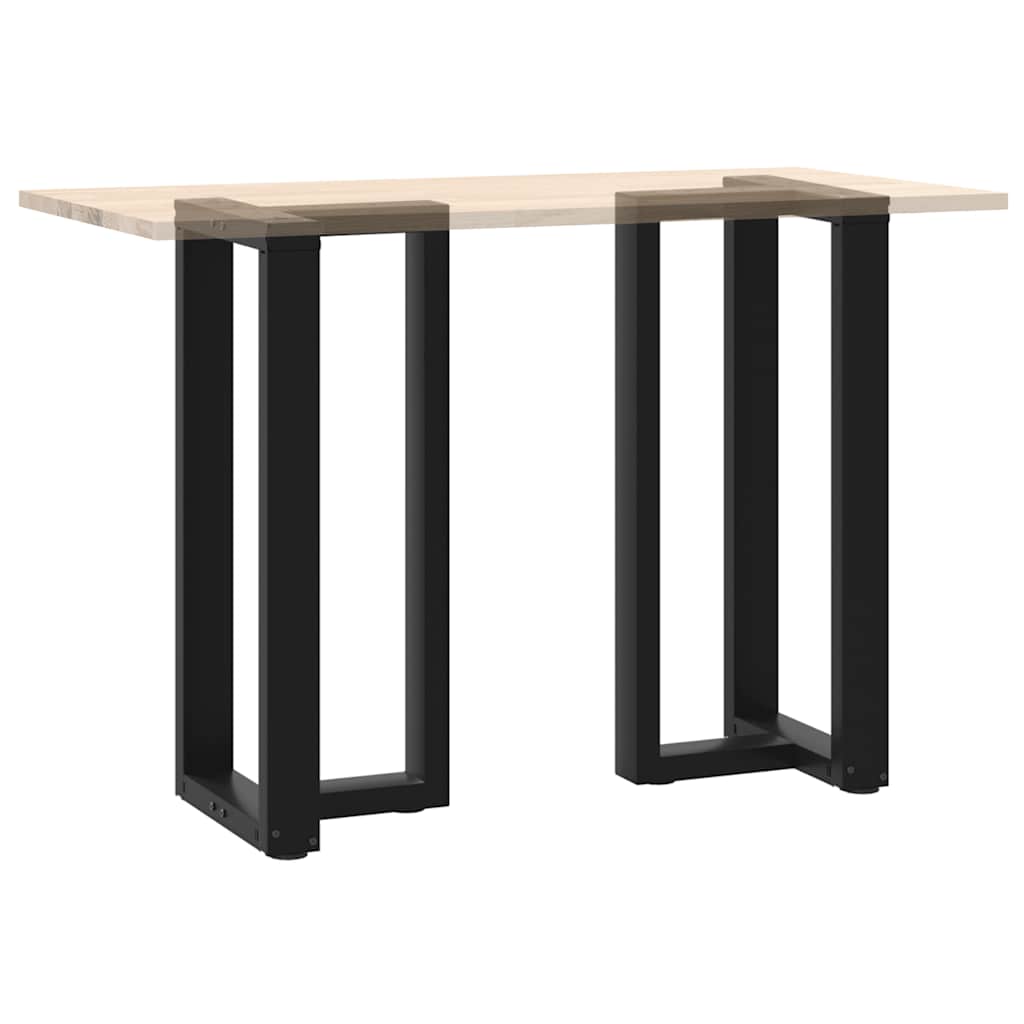 Barbordben T-formet 2 stk svart 40x35x(90-91) cm stål
