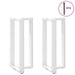 Barbordben T-formet 2 stk hvit 40x35x(90-91) cm stål