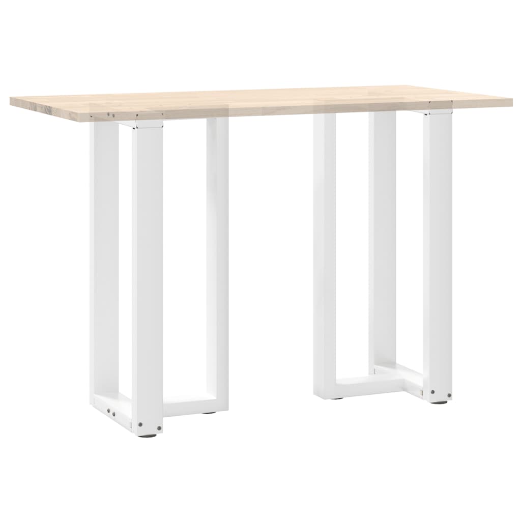Barbordben T-formet 2 stk hvit 40x35x(90-91) cm stål