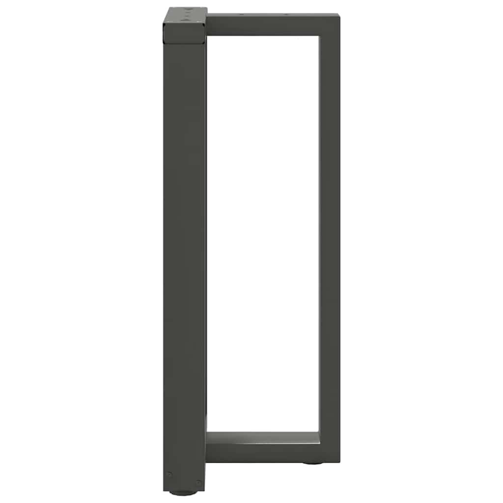 Barbordben T-formet 2 stk antrasitt 40x35x(90-91) cm stål