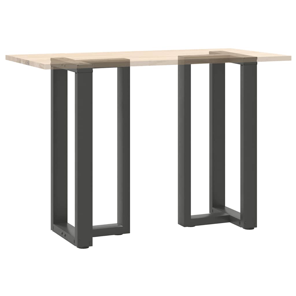 Barbordben T-formet 2 stk antrasitt 40x35x(90-91) cm stål