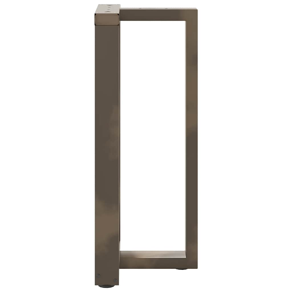 Barbordben T-formet 2 stk svart 40x35x(90-91) cm stål