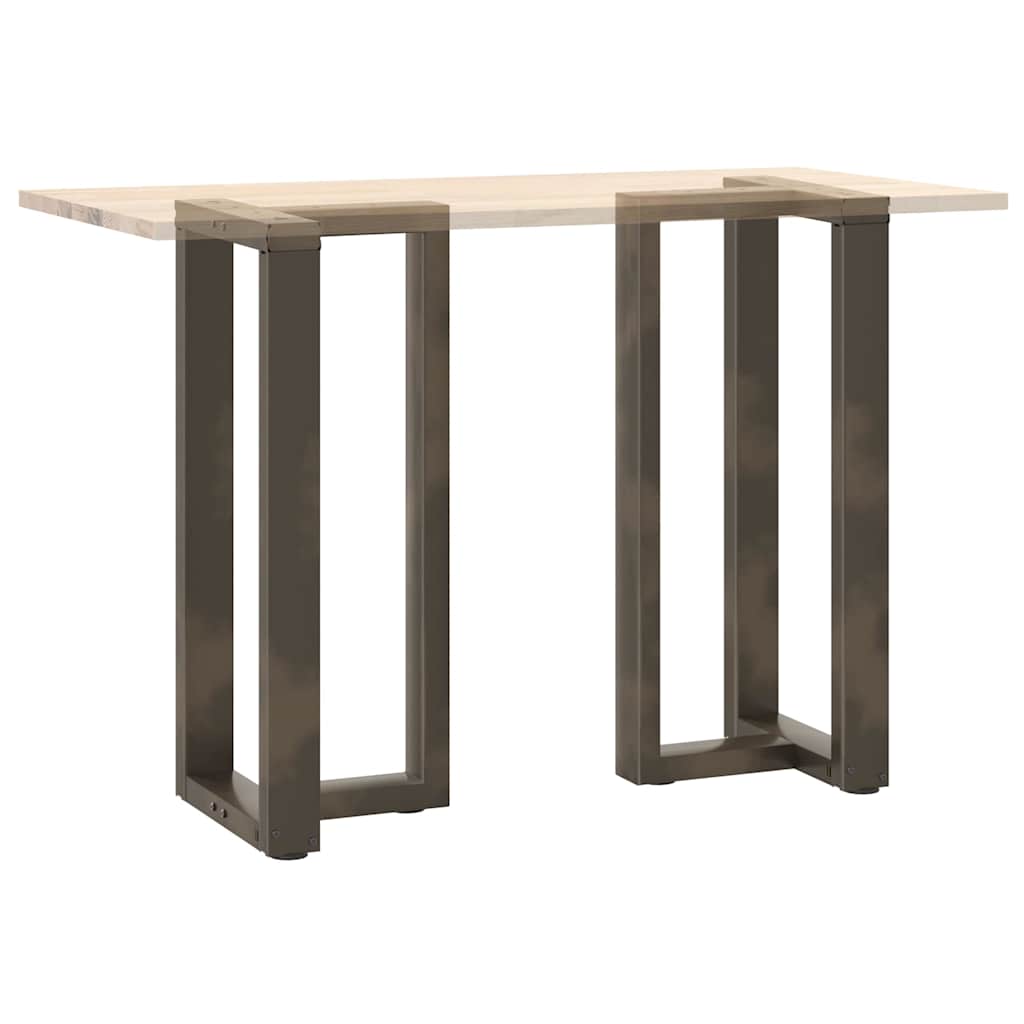 Barbordben T-formet 2 stk svart 40x35x(90-91) cm stål