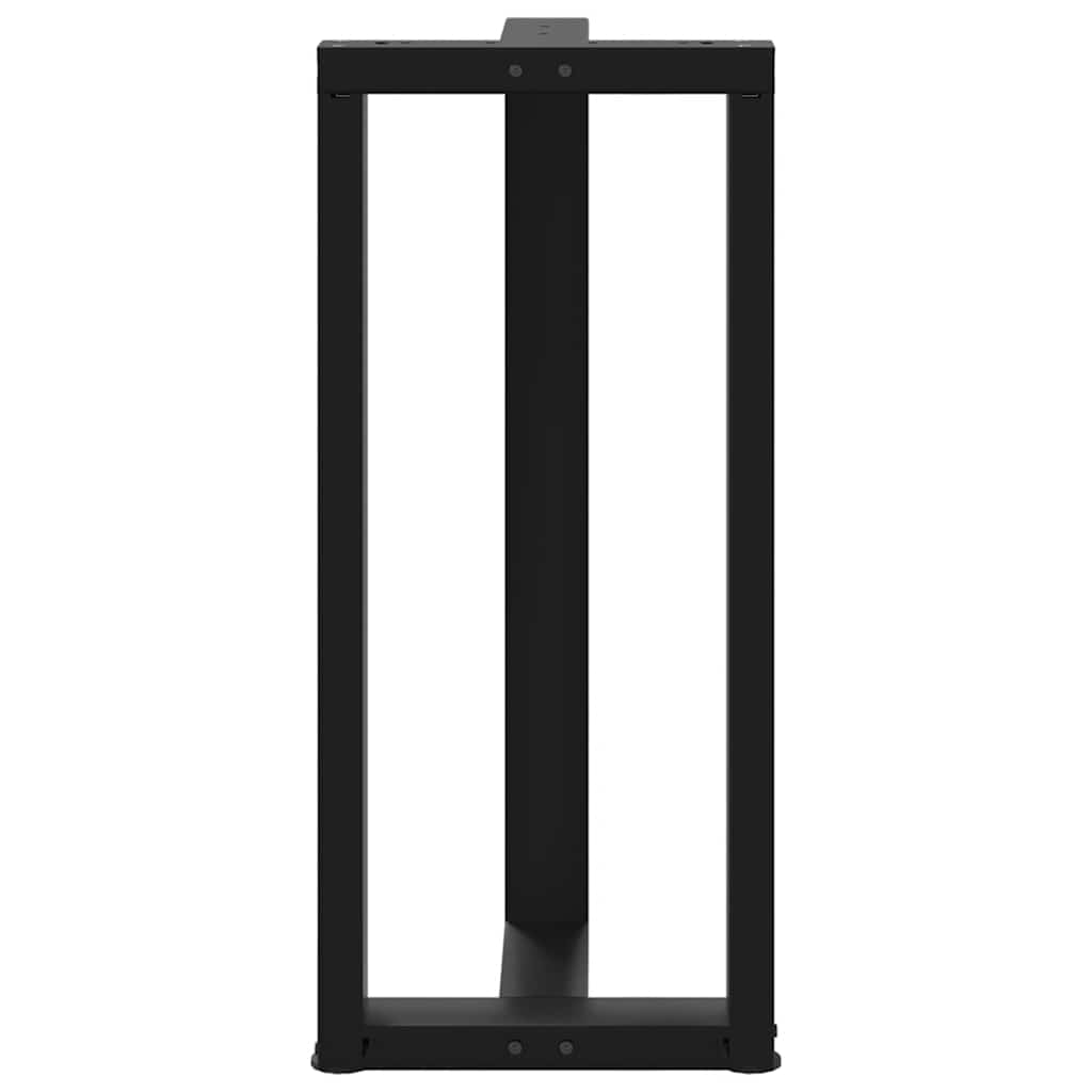 Barbordben T-formet 2 stk svart 50x35x(90-91) cm stål